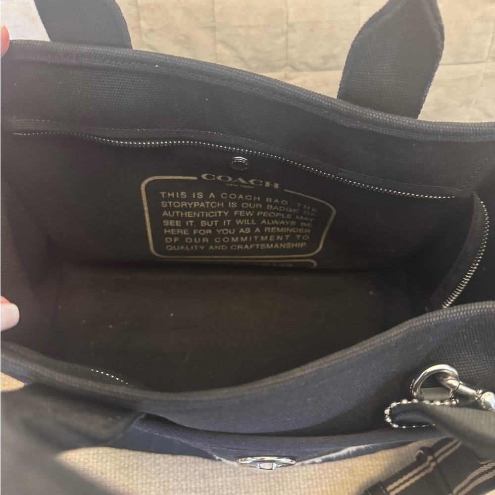 Coach Black Canvas Tote Bag - Picture 3 of 6